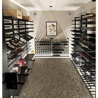 Product image for 'BLACK PURE metal wine rack for wall mounting'