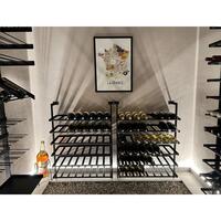 Product image for 'BLACK PURE metal wine rack for wall mounting'