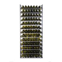 Product image for 'Metal wine rack BLACK PURE for wall mounting, H 200 cm'
