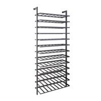 Product image for 'Metal wine rack BLACK PURE for wall mounting, H 200 cm'