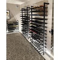 Product image for 'Metal wine rack BLACK PURE for wall mounting, H 200 cm'