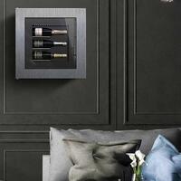 Product image for 'Climatised wall wine rack for 3 bottles, model 4'