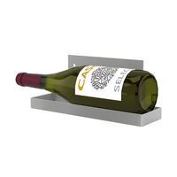 Product image for 'Wall mounted wine rack for 1 bottle 0,75l, silver'