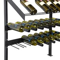 Product image for 'BLACK PURE VARIO model 1 for horizontal bottle storage'