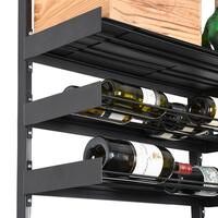 Product image for 'BLACK PURE VARIO model 2 for transverse bottle storage'