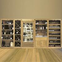 Product image for 'Wine rack system Barolo, fir, light brown'