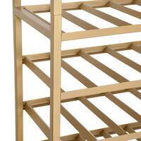 Product image for 'Metal Wine Rack BLACK PURE, Model 11 H 98 cm, gold'
