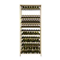 Product image for 'Metal Wine Rack BLACK PURE, Model 5, gold'