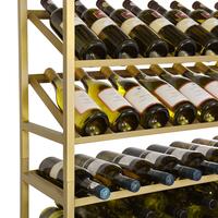 Product image for 'Metal Wine Rack BLACK PURE, Model 5, gold'