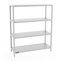 Product image for 'Metal Storage Rack BLACK PURE, Model 13, low, silver'