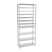 Product image for 'Metal Wine Rack BLACK PURE Model 8, Silver'