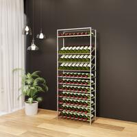 Product image for 'Metal Wine Rack BLACK PURE, Model 5, Silver'