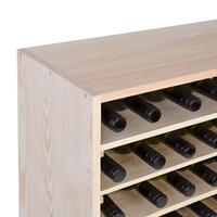 Product image for 'Wine rack 60 cm, module LINEA, untreated pine'
