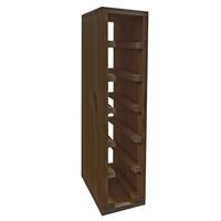 Product image for 'Wine rack 60 cm, narrow module for 6 bottles, stained brown'