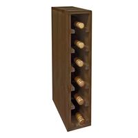 Product image for 'Wine rack 60 cm, narrow module for 6 bottles, stained brown'
