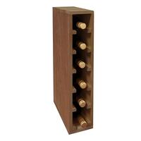 Product image for 'Wine rack 60 cm, narrow module for 6 bottles, stained brown'