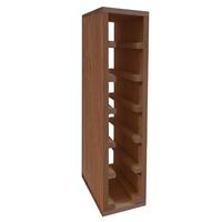 Product image for 'Wine rack 60 cm, narrow module for 6 bottles, stained brown'