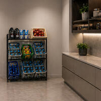 Product image for 'Metal drinks crate shelf, W 90 cm'