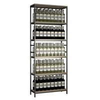 Product image for 'Metal-wood storage shelf Black Pure WOOD model 1'