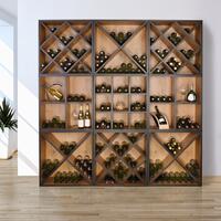 Product image for 'Wine rack system CAVEPRO, country oak with anthracite edge'