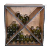 Product image for 'rack module with wooden X, country oak/anthracite edge'