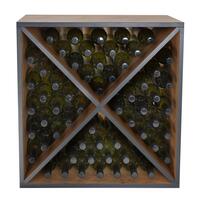Product image for 'rack module with wooden X, country oak/anthracite edge'