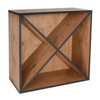Product image for 'rack module with wooden X, country oak/anthracite edge'