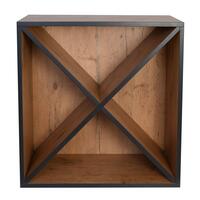 Product image for 'rack module with wooden X, country oak/anthracite edge'