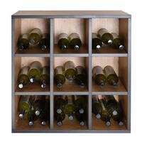 Product image for 'Module with 9 compartments country oak/anthracite edge'