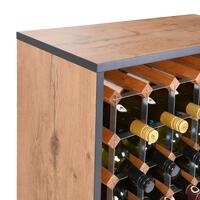 Product image for 'Rack module for 36 bottles, country oak with anthracite edge'