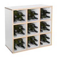 Product image for 'Module with 9 compartments alpine white/natural oak edge'