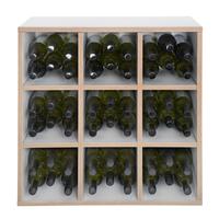 Product image for 'Module with 9 compartments alpine white/natural oak edge'