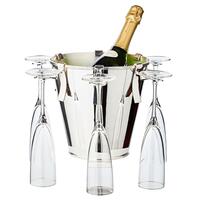 Product image for 'CALO champagne/bottle cooler with holders for 6 glasses'