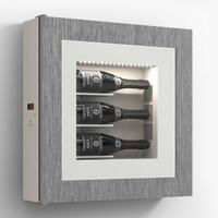Product image for 'Climatised wall wine rack for 3 bottles, model 2'