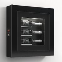 Product image for 'Climatised wall wine rack for 3 bottles, model 6'