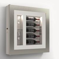 Product image for 'Climatised wall wine rack for 5 bottles, model 1'