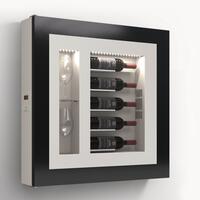 Product image for 'Climatised wall wine rack for 5 bottles, model 3'