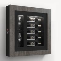 Product image for 'Climatised wall wine rack for 5 bottles, model 4'