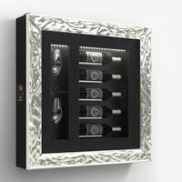 Product image for 'Climatised wall wine rack for 5 bottles, model 7'