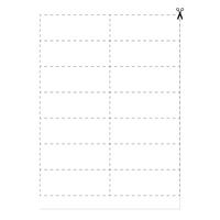 Label sheets perforated DIN A4 for scanner rails H 3,9 cm