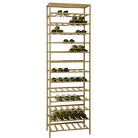 Product image for 'Metal Wine Rack BLACK PURE, Model 2, narrow, gold'