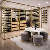 Product image for 'Metal Wine Rack System BLACK PURE in gold'