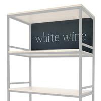 Metal sign for hanging H:42cm BLACK PURE PROFESSIONAL