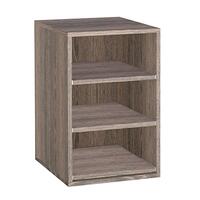 Product image for 'Module with 3 pull-out shelves for crates up to, W 45 x D 55 Wenge'