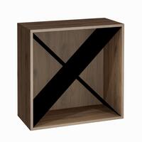 Module with metal X, walnut
