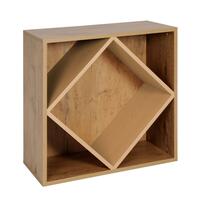 Product image for 'Rack module with large diamond shaped inserts, country oak'