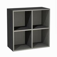 Product image for 'Shelf module with 4 compartments, ash graphite'