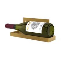 Product image for 'Wall mounted wine rack for 1 bottle 0,75l, gold'