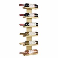 Product image for 'Wall wine rack for 6 bottles 0,75l, gold'