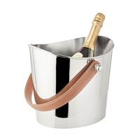 Product image for 'Wine/bottle cooler GILBERT, with leather handle, smooth'